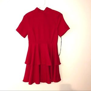 PrettyLittleThing Tiered Skater Dress